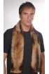 Polecat fur scarf